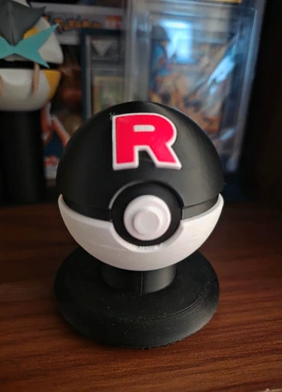 Team rocket Pokeball - Custom, with free stand, brand: Pokémon, condition: New without tags, size: One size, £7.99, £8.93 includes Buyer Protection