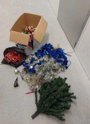 Lot sapin + décoration de Noël, condition: Good, €20.00, €21.70 includes Buyer Protection