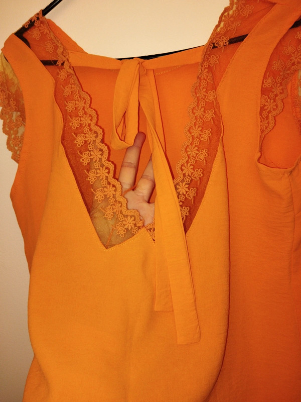 Débardeur orange taille unique 4