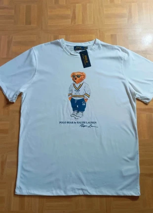 T-shirt Polo Ralph Lauren Bear blanc Col Rond - édition RLTC neuf - Taille XL, marque: Ralph Lauren, état: Neuf avec étiquette, taille: XL, 55,00 €, 58,45 € Protection acheteurs incluse
