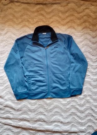Vintage ASICS Light Blue Track Jacket – Full Zip Athletic Top, marca: Asics, estado: Muito bom, tamanho: XL, €10.00, €11.20 inclui Proteção do Comprador