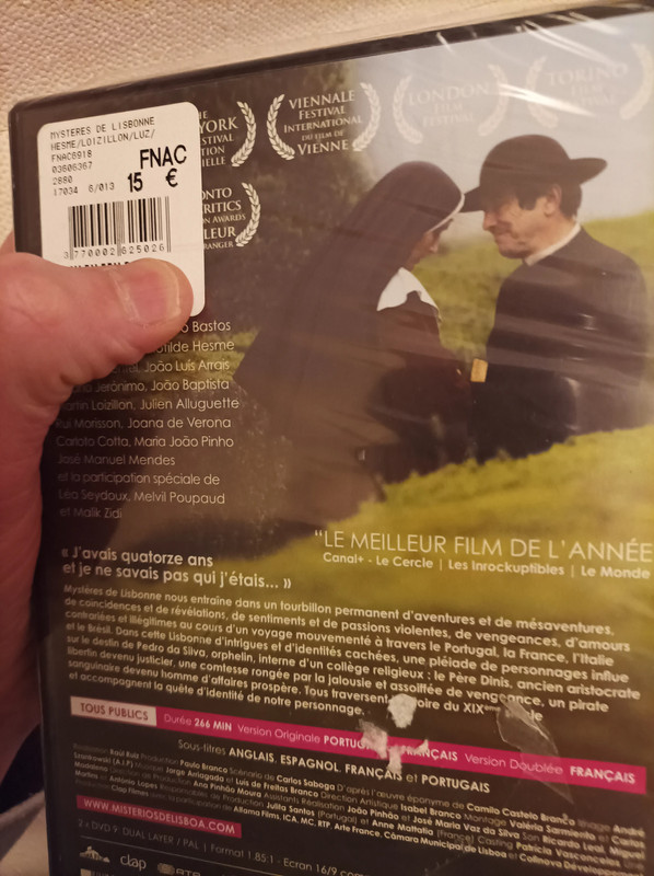 Les Mystères de Lisbonne dvd Le Film Exclusivité Fnac v  116 21 2