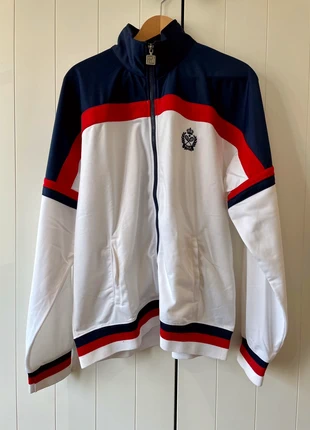 Pull de sport Ralph Lauren - Blanc (détails bleu marine & rouge) - Taille S, marque: Ralph Lauren, état: Satisfaisant, taille: L, 15,00 €, 16,45 € Protection acheteurs incluse