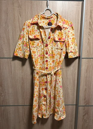 Tante Betsy Fleury Yellow jurk maat L, merk: Tante Betsy, staat: Goed, maat: L / 40 / 12, € 20,00, € 21,70 inclusief Kopersbescherming