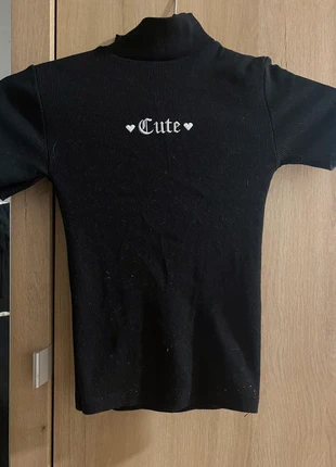 t-shirt noir , marke: Jennyfer, zustand: Sehr gut, größe: XXS / 32 / 4, 2,00 €, 2,80 € inklusive Vinted-Käuferschutz