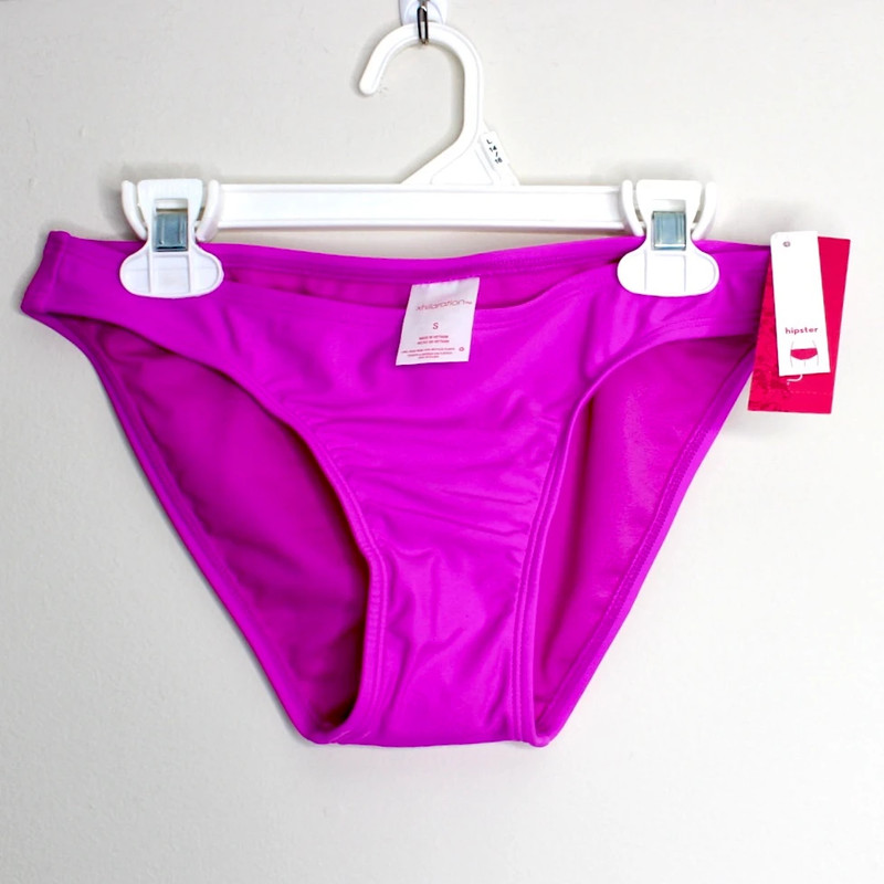 NWT Xhilaration Hipster Bikini Bottom Size S (0-2) Purple Pink 1