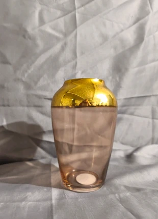 Vase art DÉC'OR Bicolore - Verre Doré & Transparent Teinté (20 cm), marca: ArtDeco, estado: Muy bueno, 40,00 €, 42,70 € Protección al comprador incluida