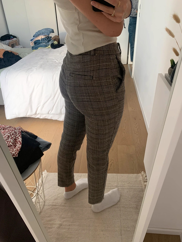 Pantalon femme quadrille hot sale