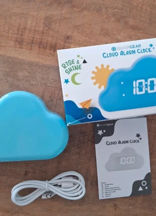 Wekker - Wolk - Kinderkamer, brand: silvergear, condizioni: Nuovo senza cartellino, €5.00, €5.95 include la Protezione acquisti
