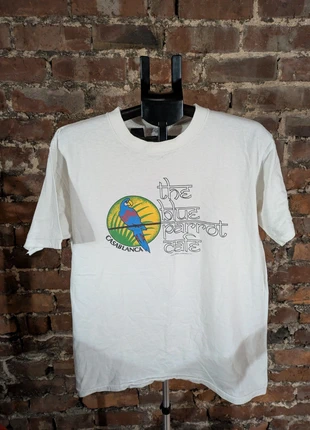 Vintage 1985 Blue Parrot Cafe Casablanca T-Shirt, brand: Oneita, condition: Good, size: XL, £35.00, £37.45 includes Buyer Protection