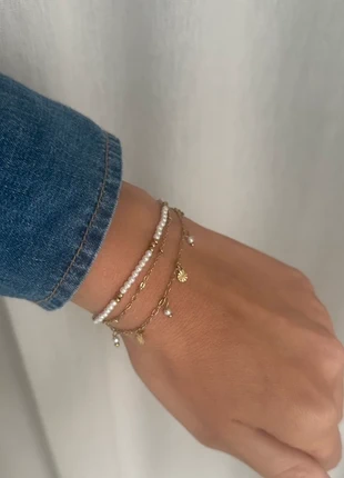 Bracelet multirangs doré ajustable en acier inoxydable tendance, marque: Tendance, état: Très bon état, 12,50 €, 13,83 € Protection acheteurs (Pro) incluse