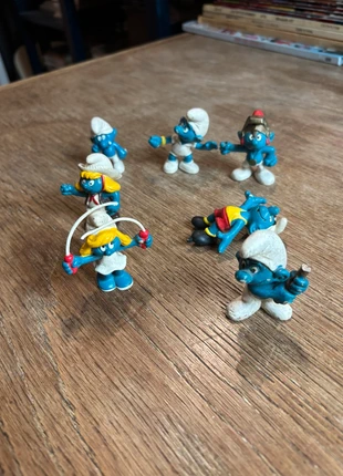 Lot de 7 figurines Schtroumpfs - the smurfs Schleich 1980, merk: Schleich, staat: Veelgebruikt, maat: Prematuur, tot 44 cm, € 10,00, € 11,20 inclusief Kopersbescherming