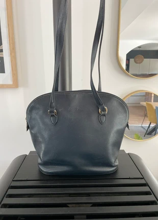 Sac cabas Longchamp vintage en cuir bleu marine, marca: Longchamp, estado: Bueno, 40,00 €, 42,70 € Protección al comprador incluida