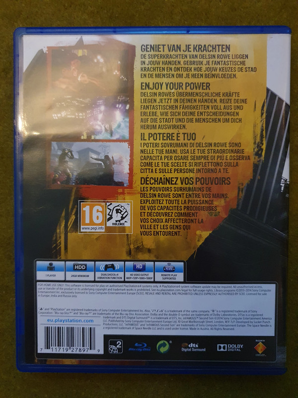 Infamous Second Son PS4 PS5 Playstation 2