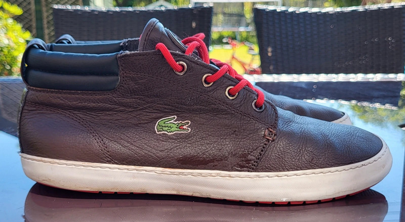 Lacoste Sport Ampthill LCR Trainer Sneaker Boots Brown Mid-Top - Vinted