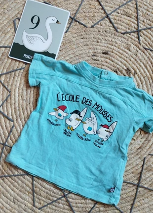 Tee-shirt bleu 9 mois, marque: Du Pareil au Même, état: Très bon état, taille: 9-12 mois / 74 cm, 3,00 €, 3,85 € Protection acheteurs incluse