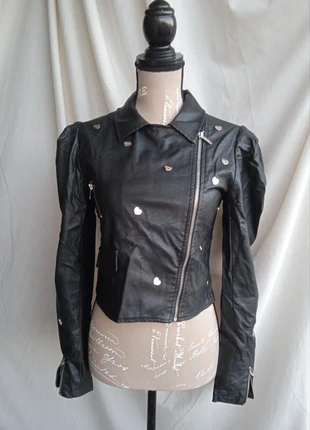 Kunstlederjacke von Fracomina, marque: Fracomina, état: Satisfaisant, taille: S / 36 / 8, 7,00 €, 8,05 € Protection acheteurs incluse