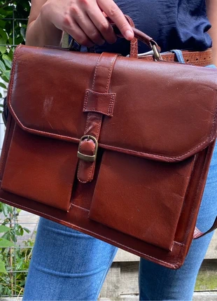 TSF lederen aktetas, merk: TSF, staat: Goed, € 35,00, € 37,45 inclusief Kopersbescherming