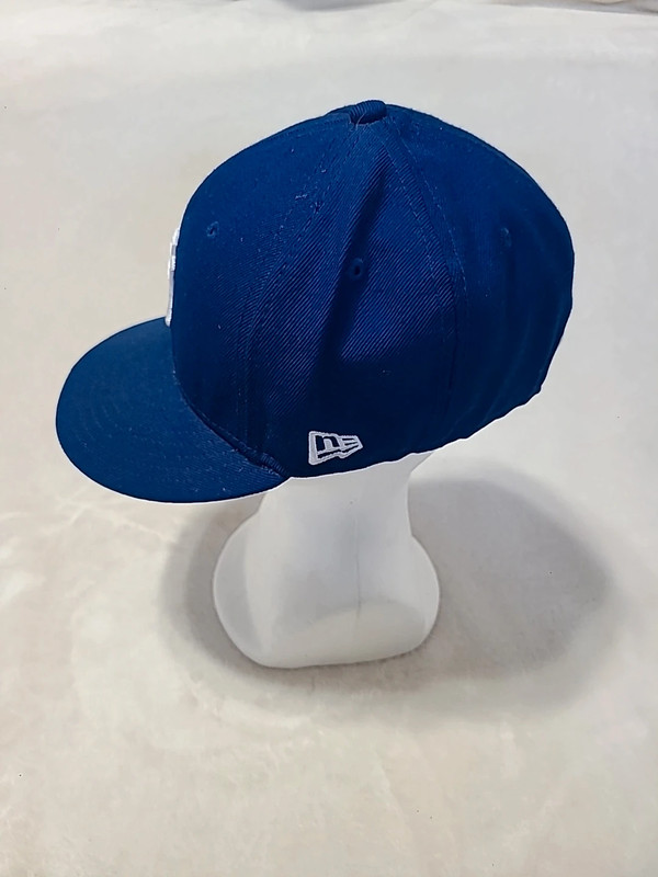 New Era 59Fifty New York Yankees 7 1/8 Royal Blue 100% Wool Fitted Hat 2