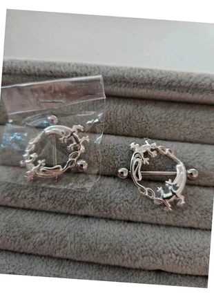 Lot de 2 piercings tetons poitrine salamandre lézard gecko animal NEUF, marke: Boutique privée, zustand: Sehr gut, 8,00 €, 9,10 € inklusive Vinted-Käuferschutz