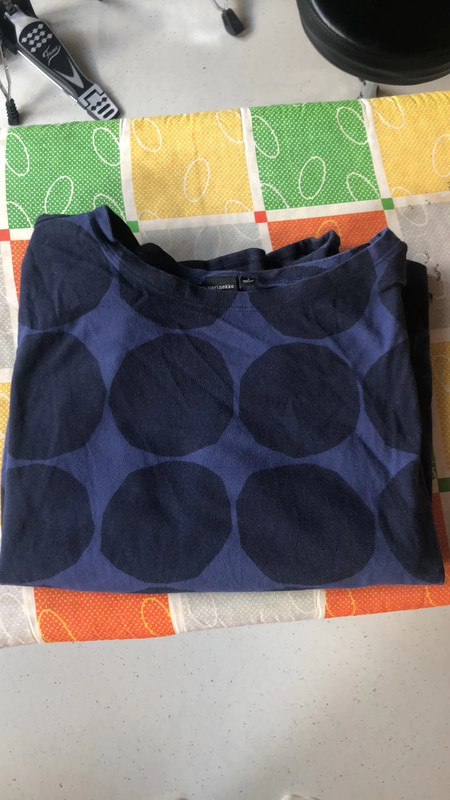 dark blue marimekko x uniqlo t-shirt