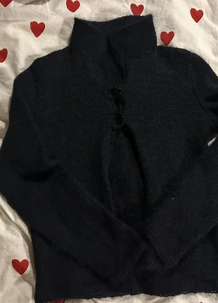 Wool button up cardigan coquette navy, brand: COQUETTE, condition: Very good, size: S / 36 / 8, €7.00, €8.05 includes Buyer Protection