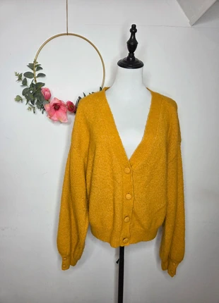 Cardigan justefab Moutarde Maille Poilue Manches Ballons Taille M (38), marke: JustFab, zustand: Sehr gut, größe: M / 38 / 10, 3,50 €, 4,38 € inklusive Vinted-Käuferschutz