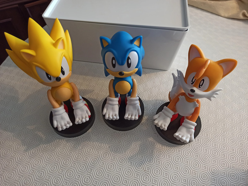 Conjunto de 3 Figuras do Sonic 1