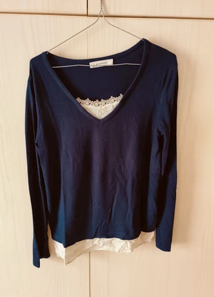 Haut bleu imitation 2 en 1, marque: Promod, état: Très bon état, taille: S / 36 / 8, 2,00 €, 2,80 € Protection acheteurs incluse