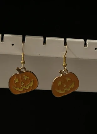 Gold pumpkin earrings, brand: Myself, condition: New with tags, £2.00, £2.80 includes Buyer Protection