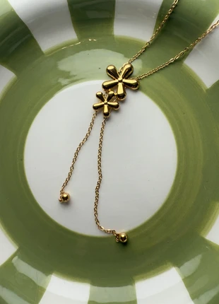 Collier ajustable double Fleurs pendantes 🌸, brand: Boutique privée, condition: New without tags, €13.90, €15.30 includes Buyer Protection