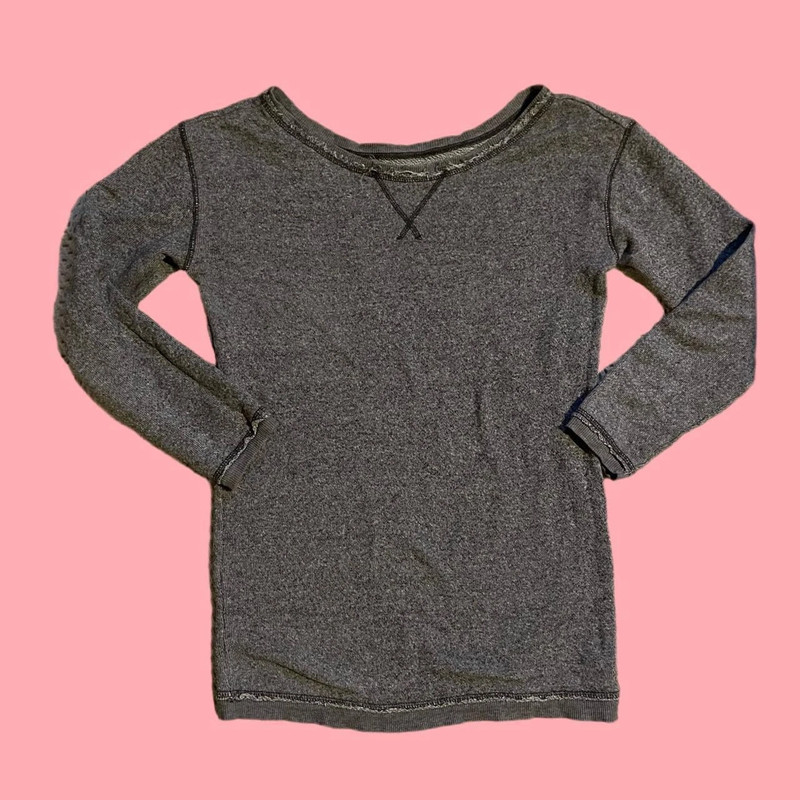 Aerie Distressed Grey sweatshirt 2