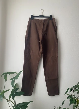 Pantaloni marroni con zip laterale - taglia 42, zustand: Sehr gut, größe: M / 38 / 10, 15,00 €, 16,45 € inklusive Vinted-Käuferschutz
