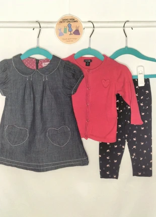 🍪 Ensemble fille 6 mois 🩷, marca: Kiabi, estado: Muy bueno, tamaño: 3-6 meses / 62 cm, 2,80 €, 3,64 € Protección al comprador Pro incluida