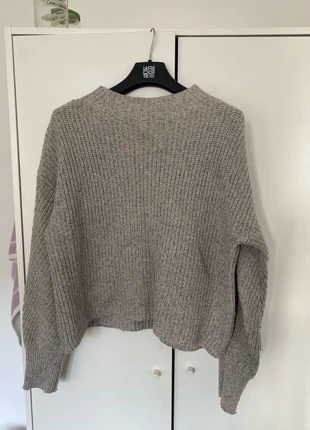 Pull gris crème oversize • Dynamite Canada • Col large • Taille M/L, brand: DYNAMITE, condition: Very good, size: M / 38 / 10, €12.00, €13.30 includes Buyer Protection