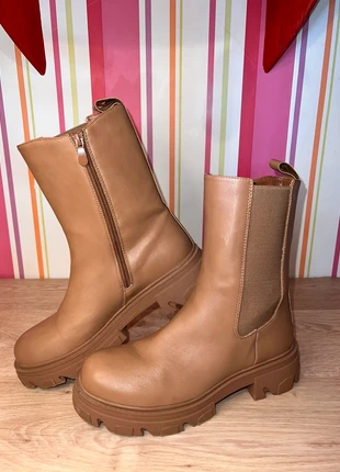 Bottes beige/marron clair fourrées – Taille 39, marca: Tendance, estado: Muy bueno, tamaño: 39, 5,00 €, 5,95 € Protección al comprador incluida