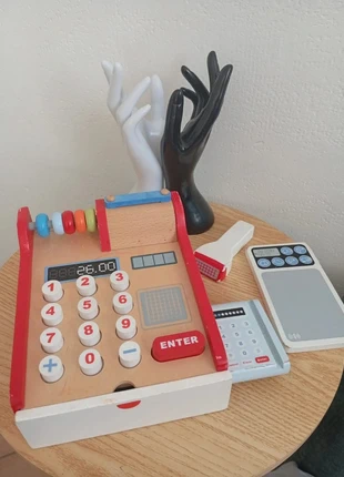 Jouets en bois caisse d'argent compter calculateur, état: Bon état, taille: Taille unique, 6,00 €, 7,00 € Protection acheteurs (Pro) incluse