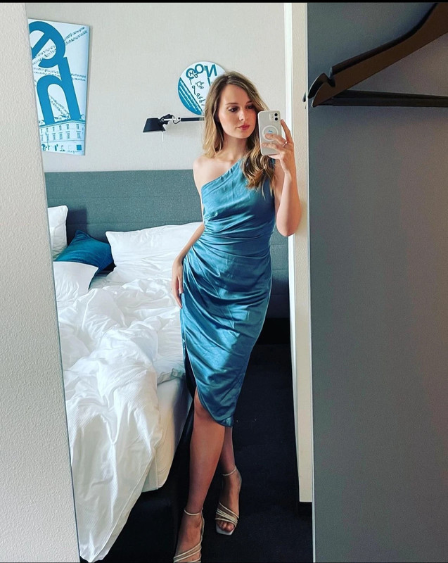 Cassini dress in blue 1