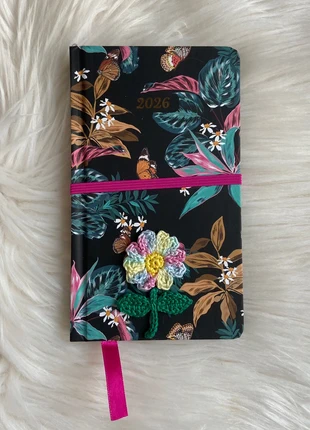 Agenda de bolso europeia 2026 com detalhes em crochet, marca: Miminhos4all, estado: Nuevo sin etiquetas, 3,50 €, 4,38 € Protección al comprador Pro incluida