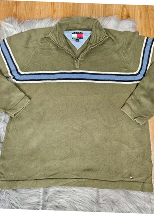 Quart Zip Tommy Hilfiger - Taille L - Kaki - 100%coton, marke: Tommy Hilfiger, zustand: Sehr gut, größe: L, 18,00 €, 19,60 € inklusive Vinted-Käuferschutz
