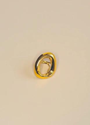 Bague épaisse dorée minimaliste en acier inoxydable, zustand: Neu, größe: Größenverstellbar, 12,00 €, 13,30 € inklusive Vinted-Käuferschutz