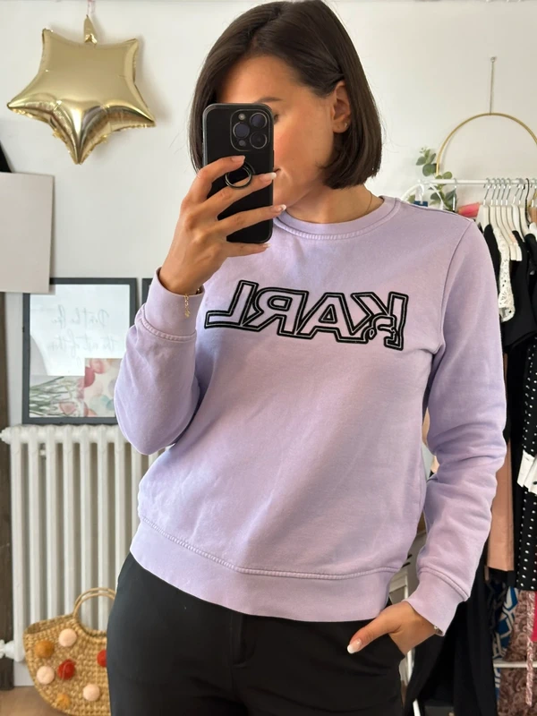 Sweat Karl Lagerfeld mauve taille 36