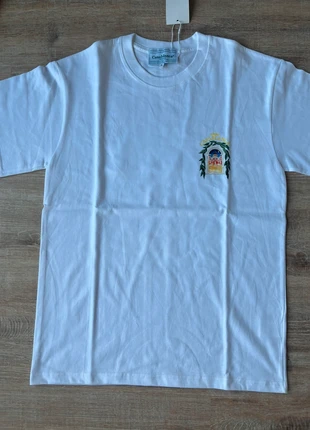 🤍 Casablanca Paris White Tee 👕, marca: Casablanca, estado: Nuevo con etiquetas, tamaño: S, 30,00 €, 32,20 € Protección al comprador incluida