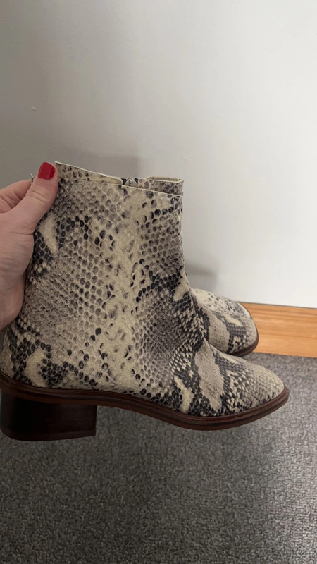 Snakeskin on sale leather boots