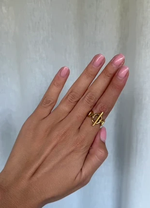 Bague doré ajustable en acier inoxydable tendance, marca: Tendance, estado: Muito bom, tamanho: Ajustável, €9.00, €10.15 inclui Proteção do Comprador Pro