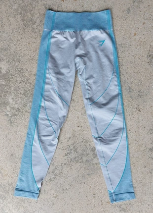 Legging GymShark turquoise et gris Taille XS, marque: Gymshark, état: Très bon état, taille: XS / 34 / 6, 14,00 €, 15,40 € Protection acheteurs incluse