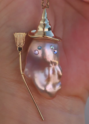 pendentif en perle de culture baroque, condition: New without tags, €35.00, €37.45 includes Buyer Protection