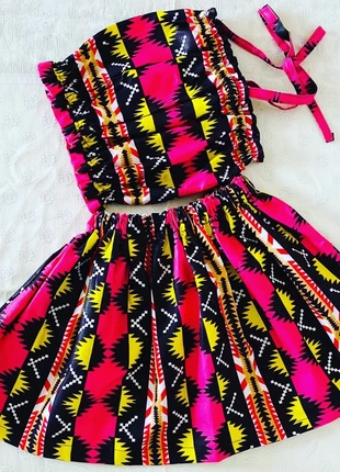 Ensemble filles en wax, marque: mpesa boutique, état: Neuf sans étiquette, taille: 5 ans / 110 cm, 31,99 €, 34,29 € Protection acheteurs (Pro) incluse