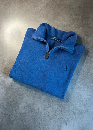 1/4 zip / Half Zip Ralph Lauren bleu logo brodé bleu col camionneur - Très bon état - Taille M, marke: Ralph Lauren, zustand: Sehr gut, größe: M, 50,00 €, 53,20 € inklusive Vinted-Käuferschutz