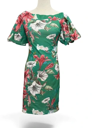 Robe fleurie verte manches bouffantes – décolleté carré – XS/S – Made in Italy Y2k, brand: Vintage Dressing, condizioni: Ottime, taglia: S / IT 40 / EU 36, €16.90, €18.45 include la Protezione acquisti Pro